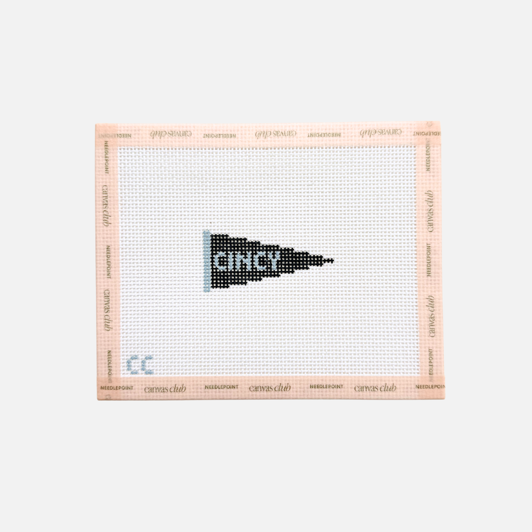Cincy Banner Canvas, Blue