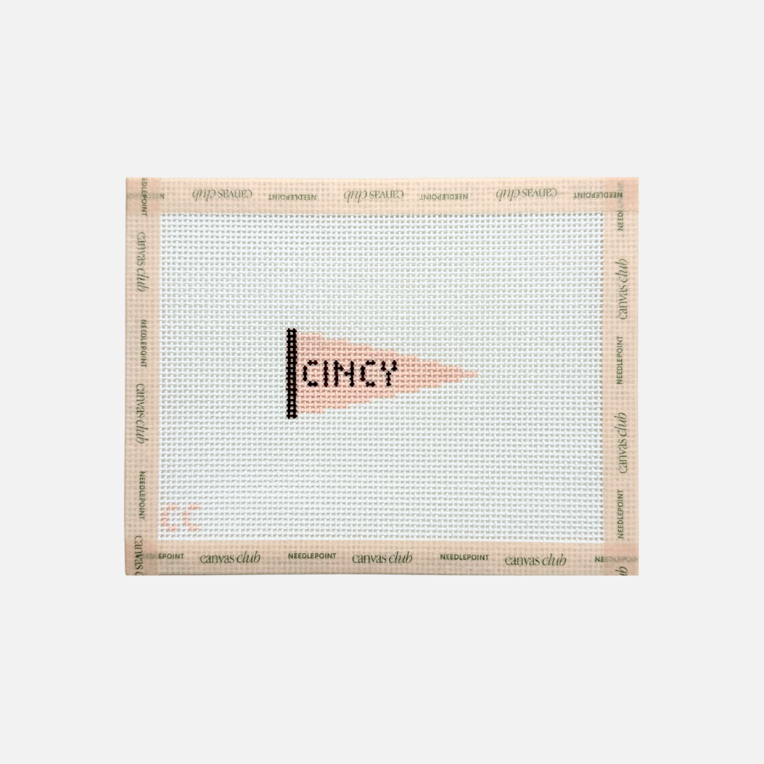 Cincy Banner Canvas, Pink